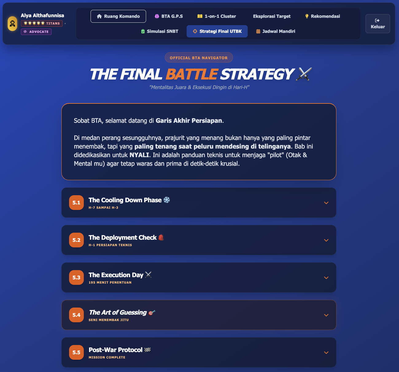Strategi Final UTBK